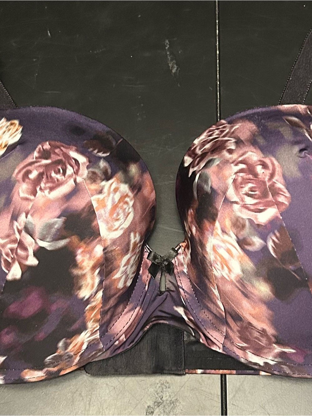 Torrid Curve Floral Underwire Push-Up Bra in Purple Floral Print